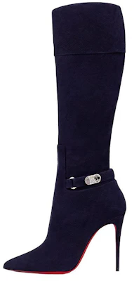 (W) Stivale Alto a Punta in Velluto Christian Louboutin CL ''Blu'' 3220836U008 Buy (W) Stivale Alto a Punta in Velluto Christian Louboutin CL ''Blu'' 3220836U008