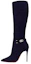 Buy (W) Stivale Alto a Punta in Velluto Christian Louboutin CL ''Blu'' 3220836U008