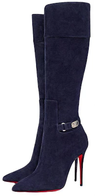 (W) Stivale Alto a Punta in Velluto Christian Louboutin CL ''Blu'' 3220836U008 Lookbook (W) Stivale Alto a Punta in Velluto Christian Louboutin CL ''Blu'' 3220836U008