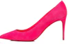 Buy (W) Christian Louboutin CL Tacón de Aguja de Terciopelo Puntiagudo 'Rosa' 1220562P732
