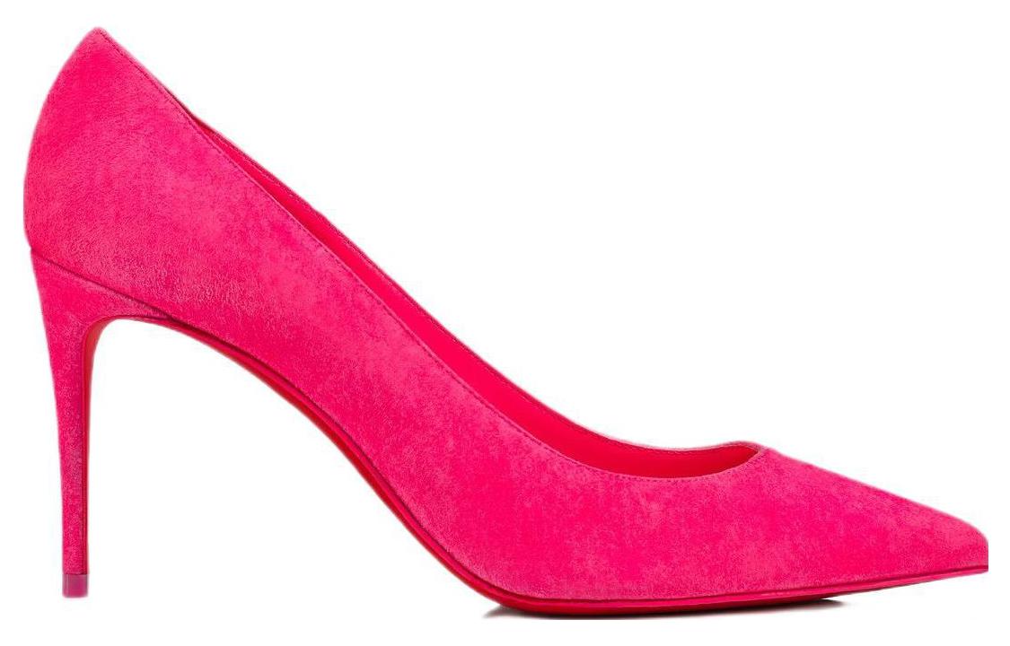 Order (W) Christian Louboutin CL Tacón de Aguja de Terciopelo Puntiagudo 'Rosa' 1220562P732