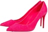 Lookbook (W) Christian Louboutin CL Velvet Pointed Toe Slip-On Stiletto 'Pink' Lelaki 1220562P732