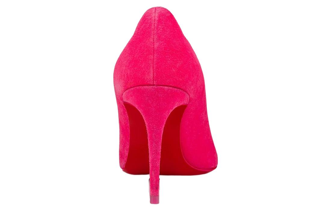 Shop (W) Christian Louboutin CL Tacón de Aguja de Terciopelo Puntiagudo 'Rosa' 1220562P732