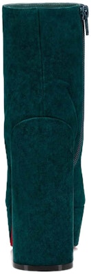 (Women) Christian Louboutin CL Velvet Zip Block Heel Ankle Boot 'Deep Green' 1220453E287 Shop (Women) Christian Louboutin CL Velvet Zip Block Heel Ankle Boot 'Deep Green' 1220453E287
