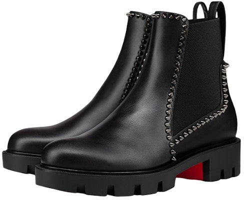(Women) Christian Louboutin CL x Calfskin Studded Ankle Chelsea Boot 'Black' 3221092BK01 Lookbook (Women) Christian Louboutin CL x Calfskin Studded Ankle Chelsea Boot 'Black' 3221092BK01