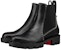 (W) Christian Louboutin CL x Calfskin Studded Ankle Chelsea Boot 'Hitam' 3221092BK01