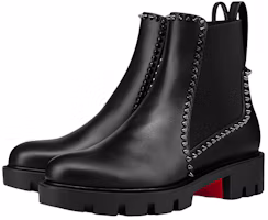 Lookbook (W) Christian Louboutin CL x Ankle Boot Chelsea Kulit Bertabur 'Hitam' 3221092BK01