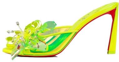 (Women) Christian Louboutin CL x Louboutin Comfort Easy-Match Slide Sandals 'Fluorescent Yellow' 1230902Y324 (Women) Christian Louboutin CL x Louboutin Comfort Easy-Match Slide Sandals 'Fluorescent Yellow' 1230902Y324