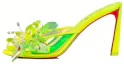 Buy (Women) Christian Louboutin CL x Louboutin Comfort Easy-Match Slide Sandals 'Fluorescent Yellow' 1230902Y324