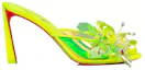 Order (Women) Christian Louboutin CL x Louboutin Comfort Easy-Match Slide Sandals 'Fluorescent Yellow' 1230902Y324