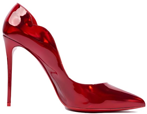 (Women) Christian Louboutin CL x Louboutin Patent Leather Pointed Toe Stiletto 'Red' 1231042R492 Order (Women) Christian Louboutin CL x Louboutin Patent Leather Pointed Toe Stiletto 'Red' 1231042R492