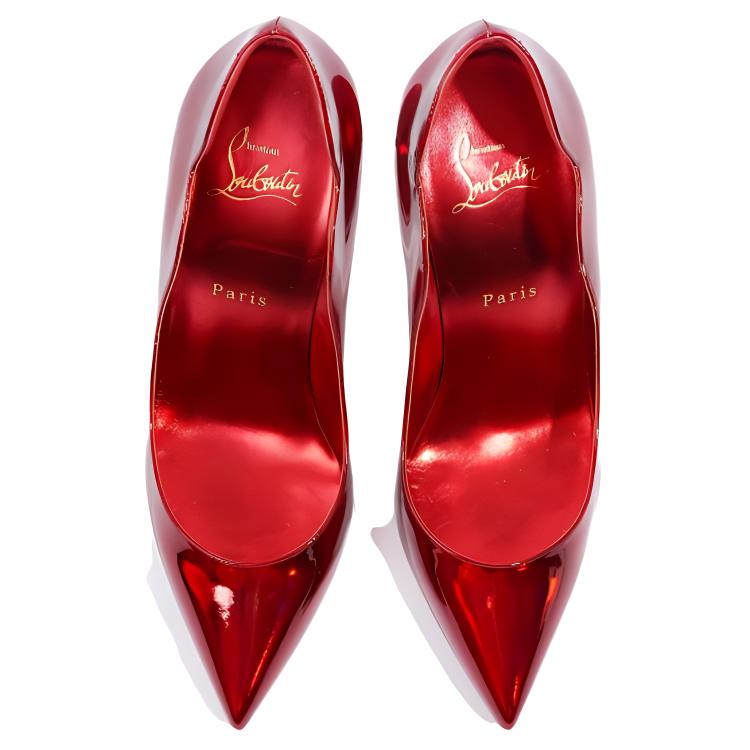 Purchase (W) 克里斯提·鲁布托 CL x 鲁布托漆皮尖头高跟鞋 '红色' 1231042R492