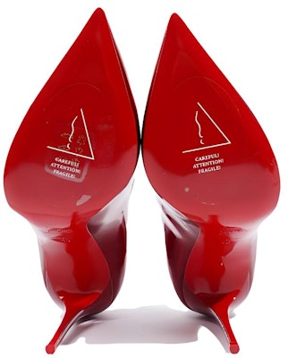 (Women) Christian Louboutin CL x Louboutin Patent Leather Pointed Toe Stiletto 'Red' 1231042R492 Details for (Women) Christian Louboutin CL x Louboutin Patent Leather Pointed Toe Stiletto 'Red' 1231042R492