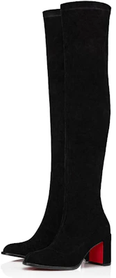 (W) Christian Louboutin Velvet Hoge Laarzen met Hak 7cm ''Zwart'' 3230745BK01 Lookbook (W) Christian Louboutin Velvet Hoge Laarzen met Hak 7cm ''Zwart'' 3230745BK01
