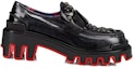 Order (W) Christian Louboutin CL x Platini Kasut Loafers Slip-On Kulit Hitam Berplatform 32309595569