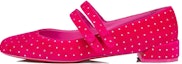 Buy (W) Christian Louboutin CL x Prada Velour Kasut Slip-On Hujung Bulat 'Pink' 12405375766