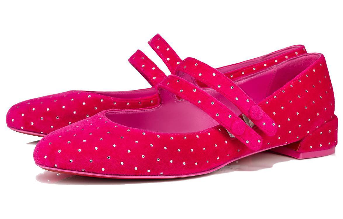 Order (W) Christian Louboutin x Prada Velour Instapper Rondneus ''Roze'' 12405375766