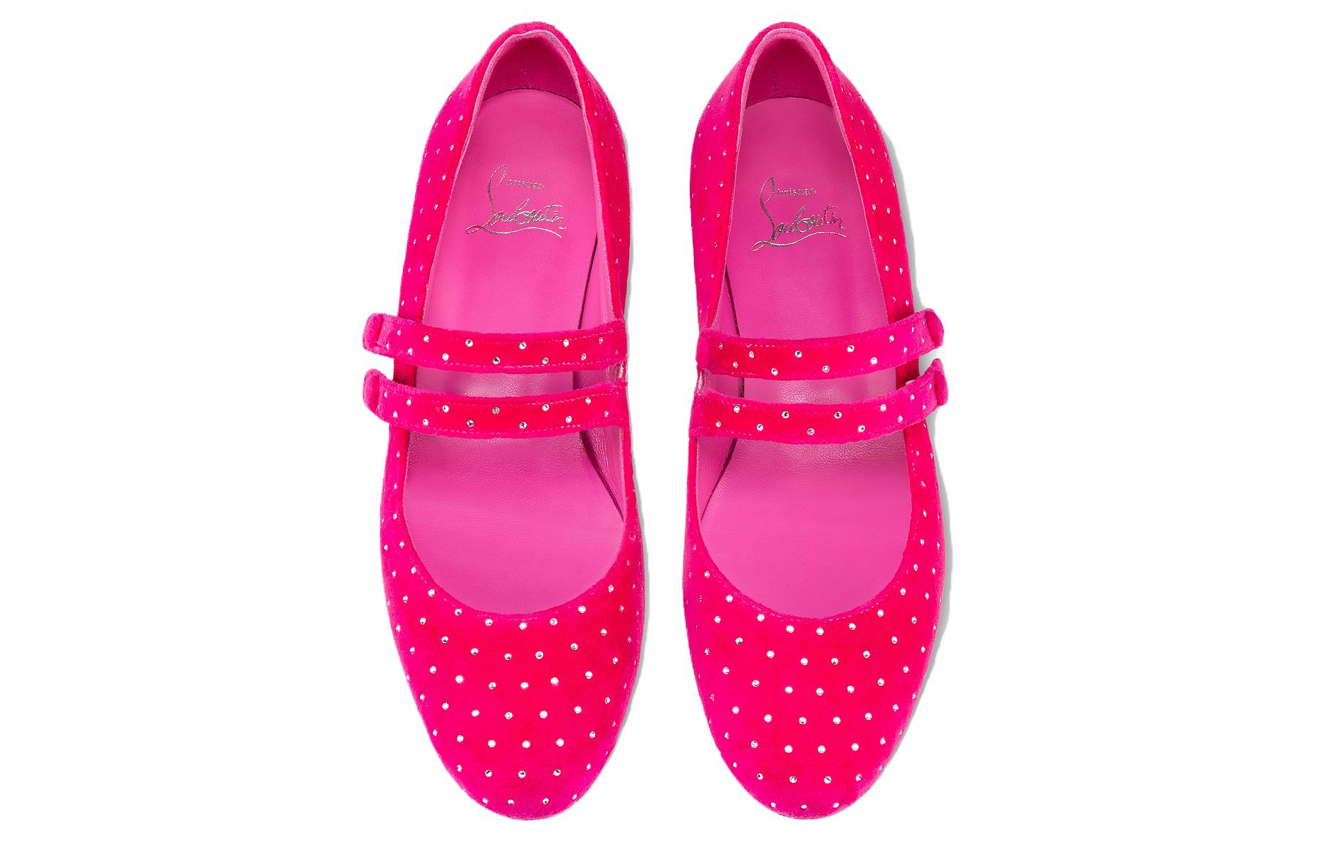Lookbook (W) Christian Louboutin x Prada Velour Instapper Rondneus ''Roze'' 12405375766