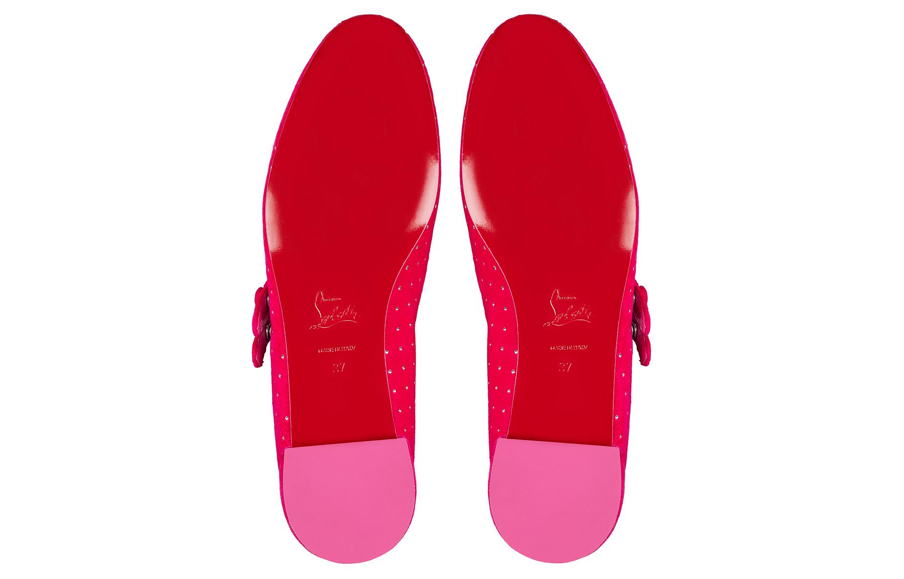 Purchase (W) Christian Louboutin x Prada Velour Instapper Rondneus ''Roze'' 12405375766