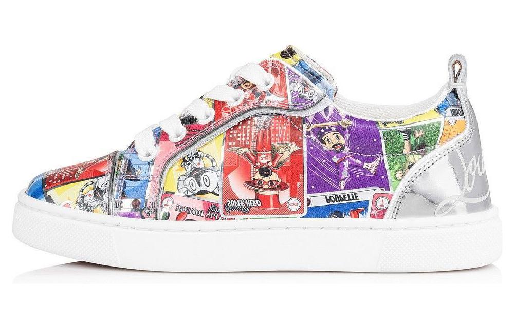 (W) Christian Louboutin CL Reebok Classic Leather 'Yellow Purple Print'