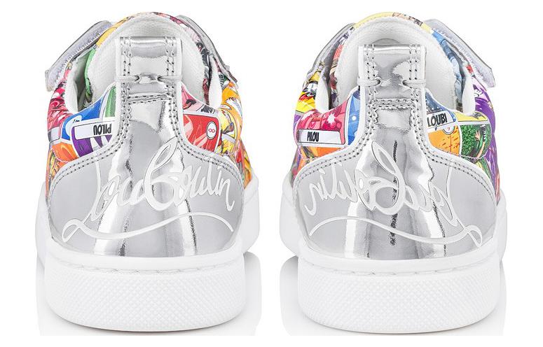 (W) Christian Louboutin CL Reebok Classic Leather 'Yellow Purple Print' 圖 4