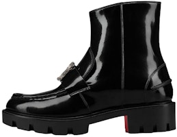 (Women) Christian Louboutin CL x Roobertin Leather Rhinestone Embellished Ankle Boot 'Black' 1230505BK01 (Women) Christian Louboutin CL x Roobertin Leather Rhinestone Embellished Ankle Boot 'Black' 1230505BK01