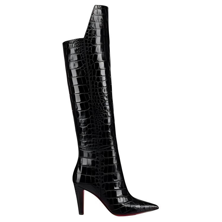 Order (W) Christian Louboutin CL x Stiletto High-Top Stiefel ''Schwarz'' 1220520BK01