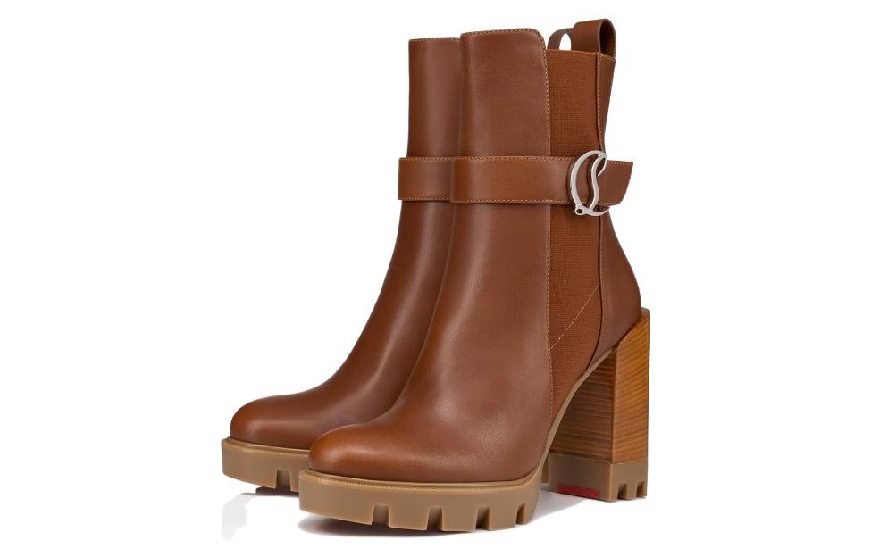 (W) Christian Louboutin CL Timberland Chelsea Lug 'Brown Calfskin' 圖 3