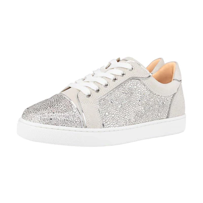 (W) Christian Louboutin CLAE Gregory SP 'Silver Leather'