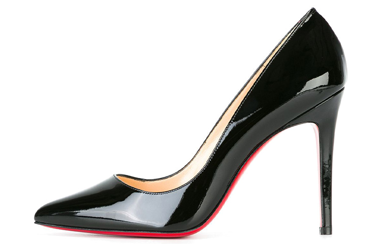 (W) Christian Louboutin Classic High Heel 'Black Fashion Leather'