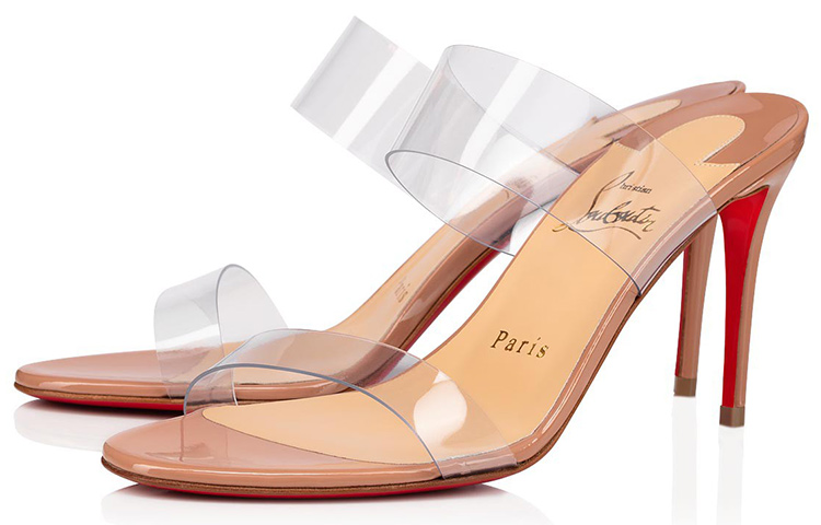 (W) Christian Louboutin Classic Patent High-Heeled Sandals 'Nude' 圖 3