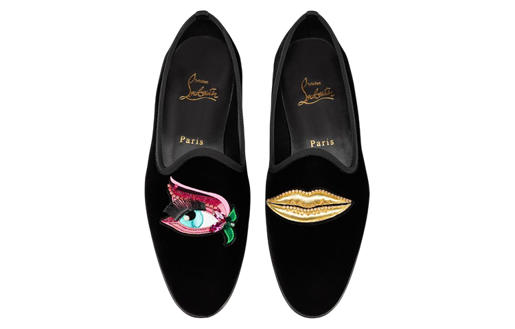 (W) Christian Louboutin Clot Jordan 1 Mid 'Black Velvet & Gemstones' 圖 4