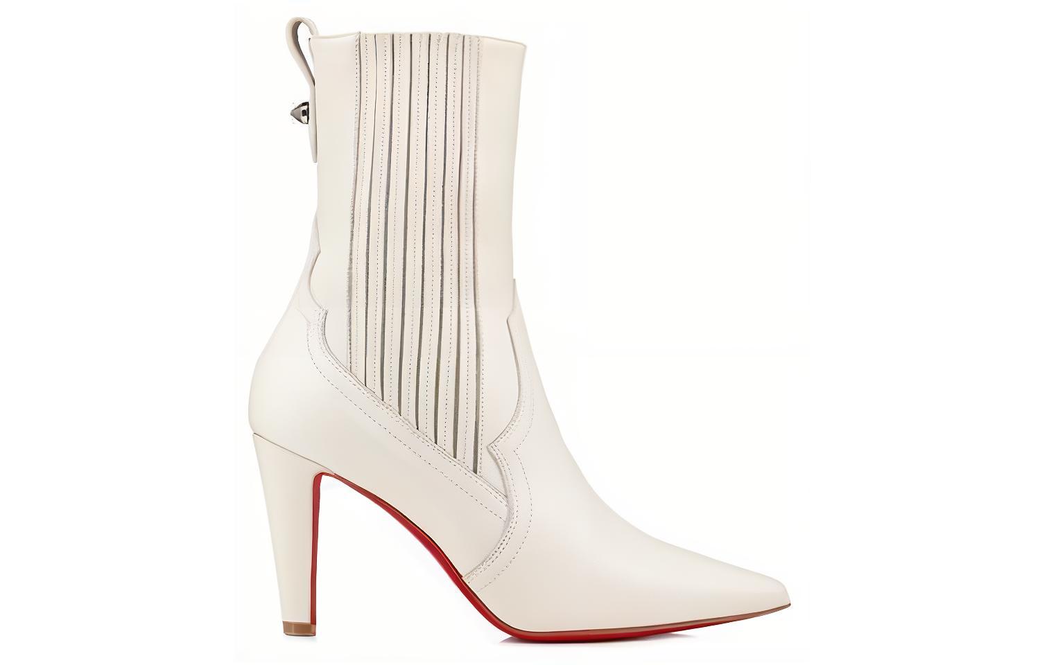 (W) Christian Louboutin Clot Timberland Boot 'White Leather Slip-On' 圖 2