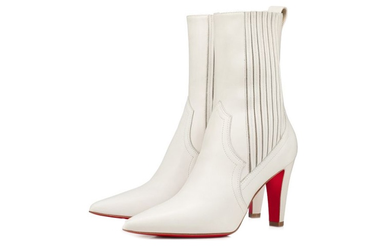 (W) Christian Louboutin Clot Timberland Boot 'White Leather Slip-On' 圖 3