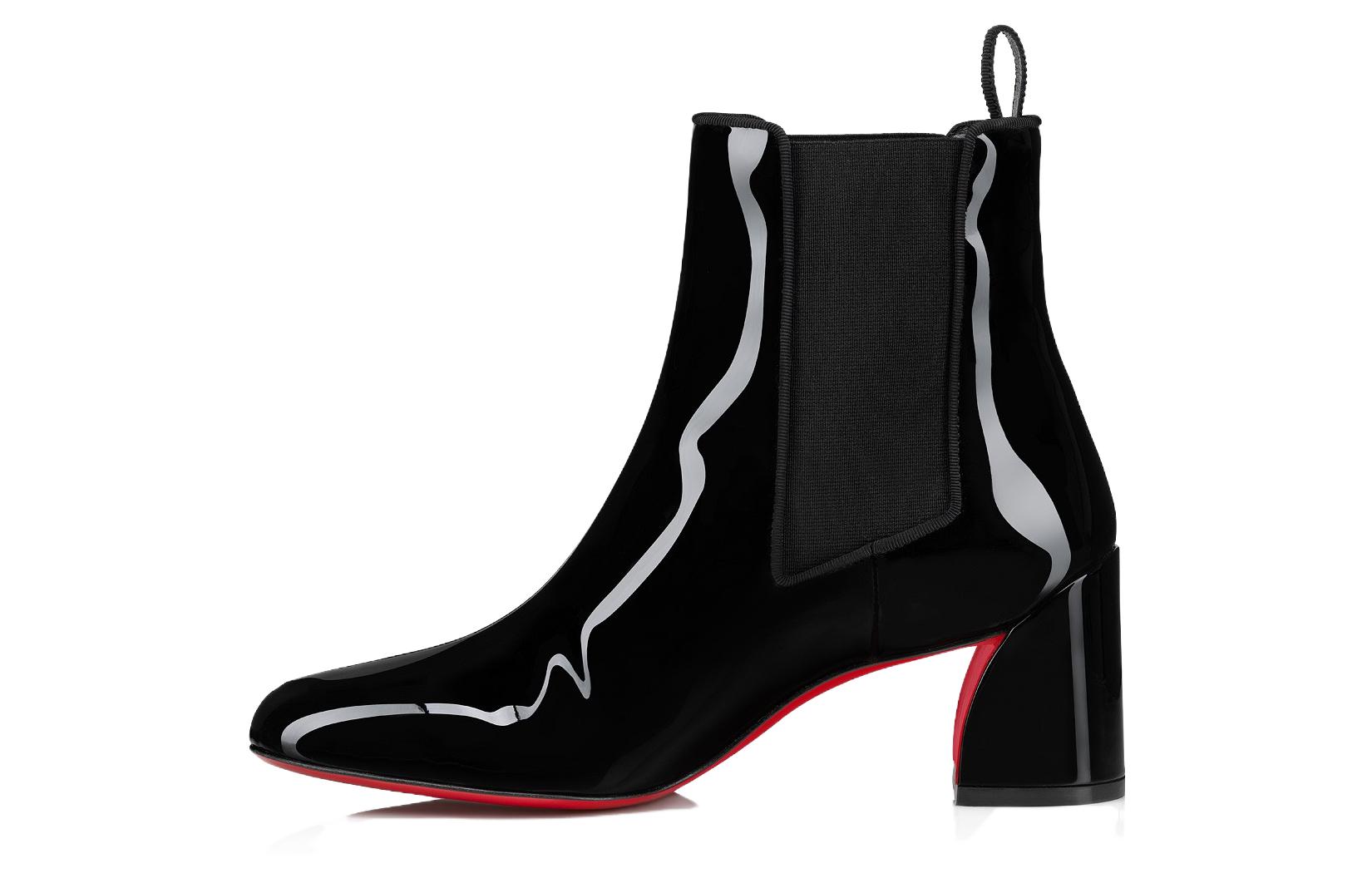 Buy (W) Christian Louboutin CLUB PLATINUM Chelsea Boot 'Kenyamanan Mode Hitam' 3230460BK01