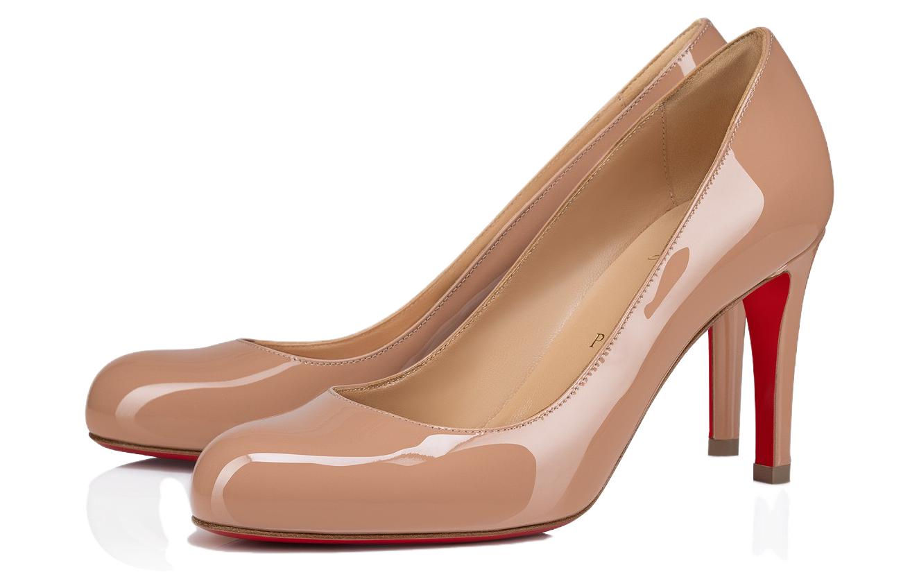 Lookbook (W) Christian Louboutin CLUB Platinum Pumppie 'Nude Patent' 3231074N295