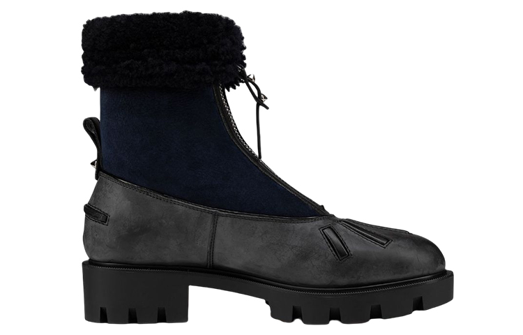 (W) Christian Louboutin CLUB PLATINUM Rubber Logo Ankle Boot 'Black' 圖 2
