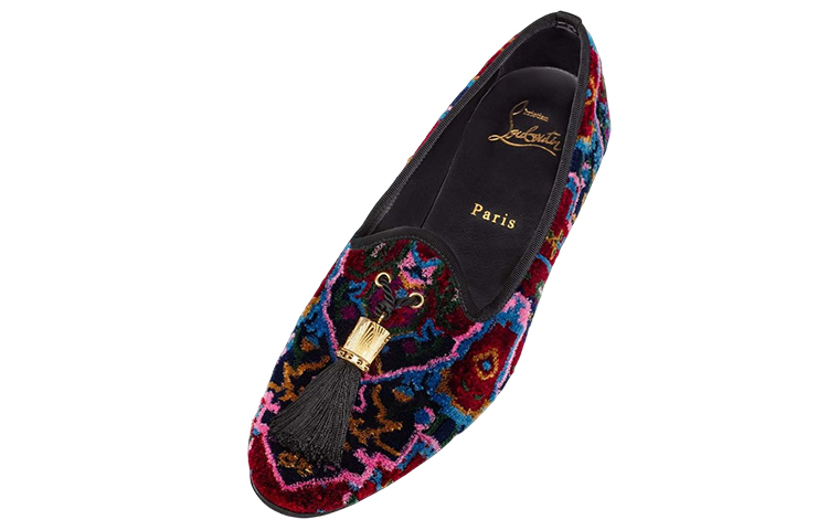 (W) Christian Louboutin Cotton Fabric 'Fashion Embroidery Purple-Red' 圖 4