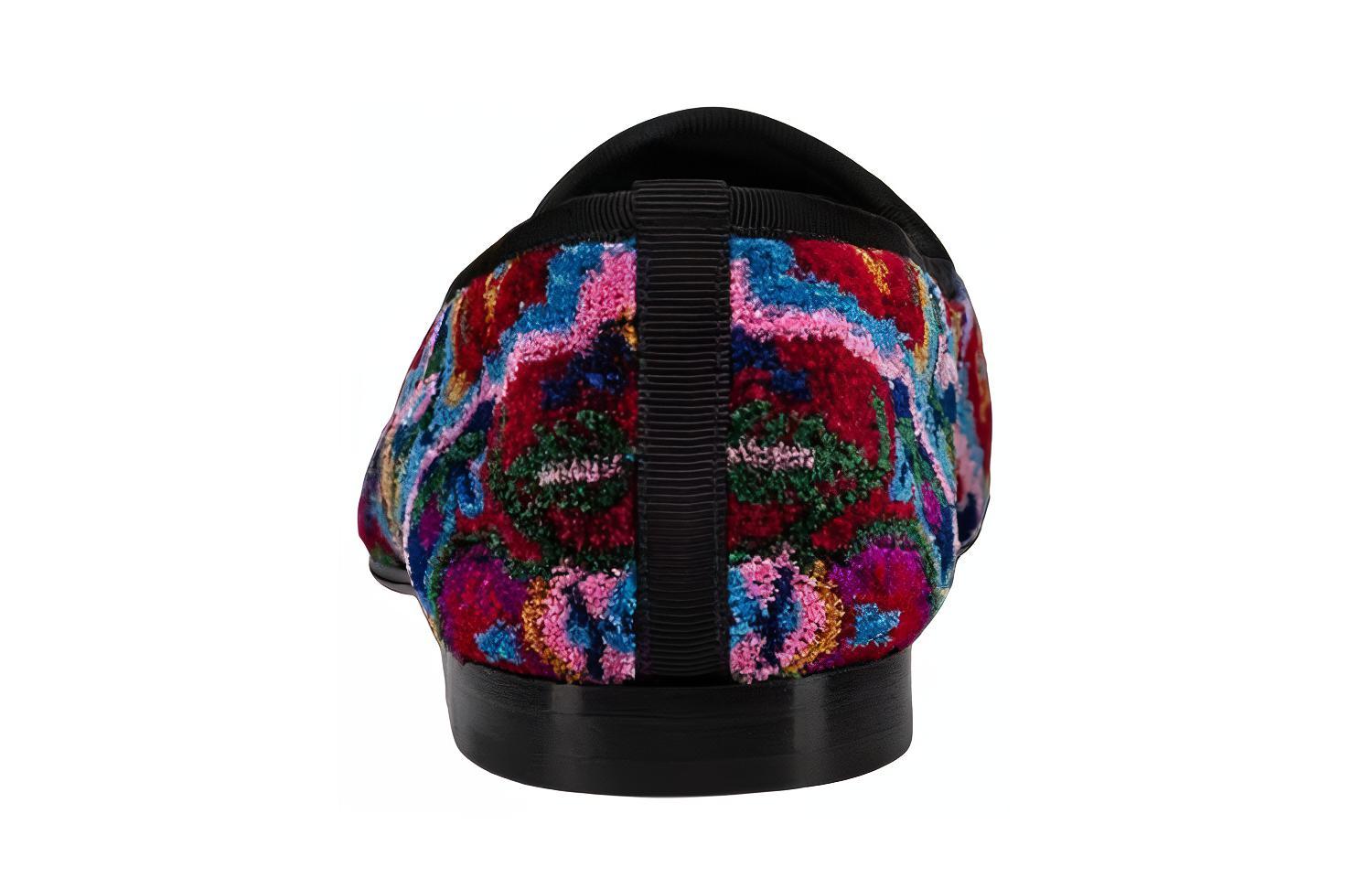 (W) Christian Louboutin Cotton Fabric 'Fashion Embroidery Purple-Red' 圖 5