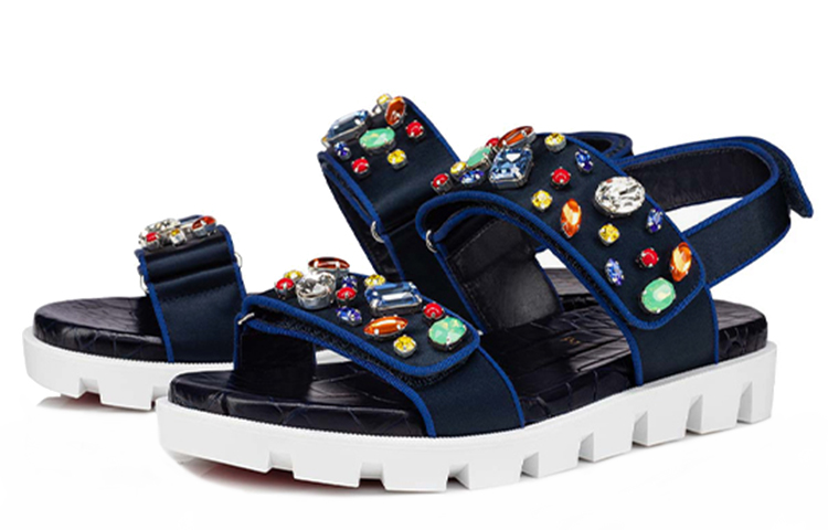 (W) Christian Louboutin Dame Anne Flat 'Dark Blue' 圖 2