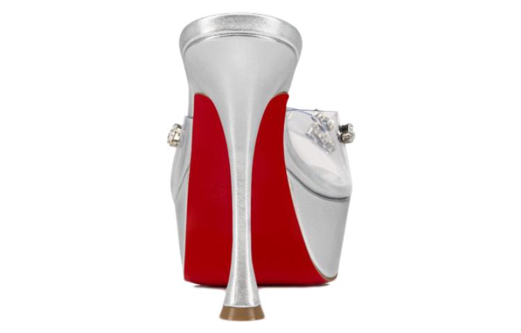 (W) Christian Louboutin Degraqueen Alta 'Silver PVC' 圖 3