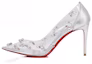 Buy (W) Christian Louboutin Degraqueenie PVC 'Tacones Plateados' 3230577S211