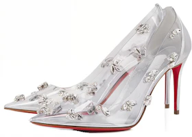 Order (W) Christian Louboutin Degraqueenie PVC 'Hak Tinggi Perak' 3230577S211