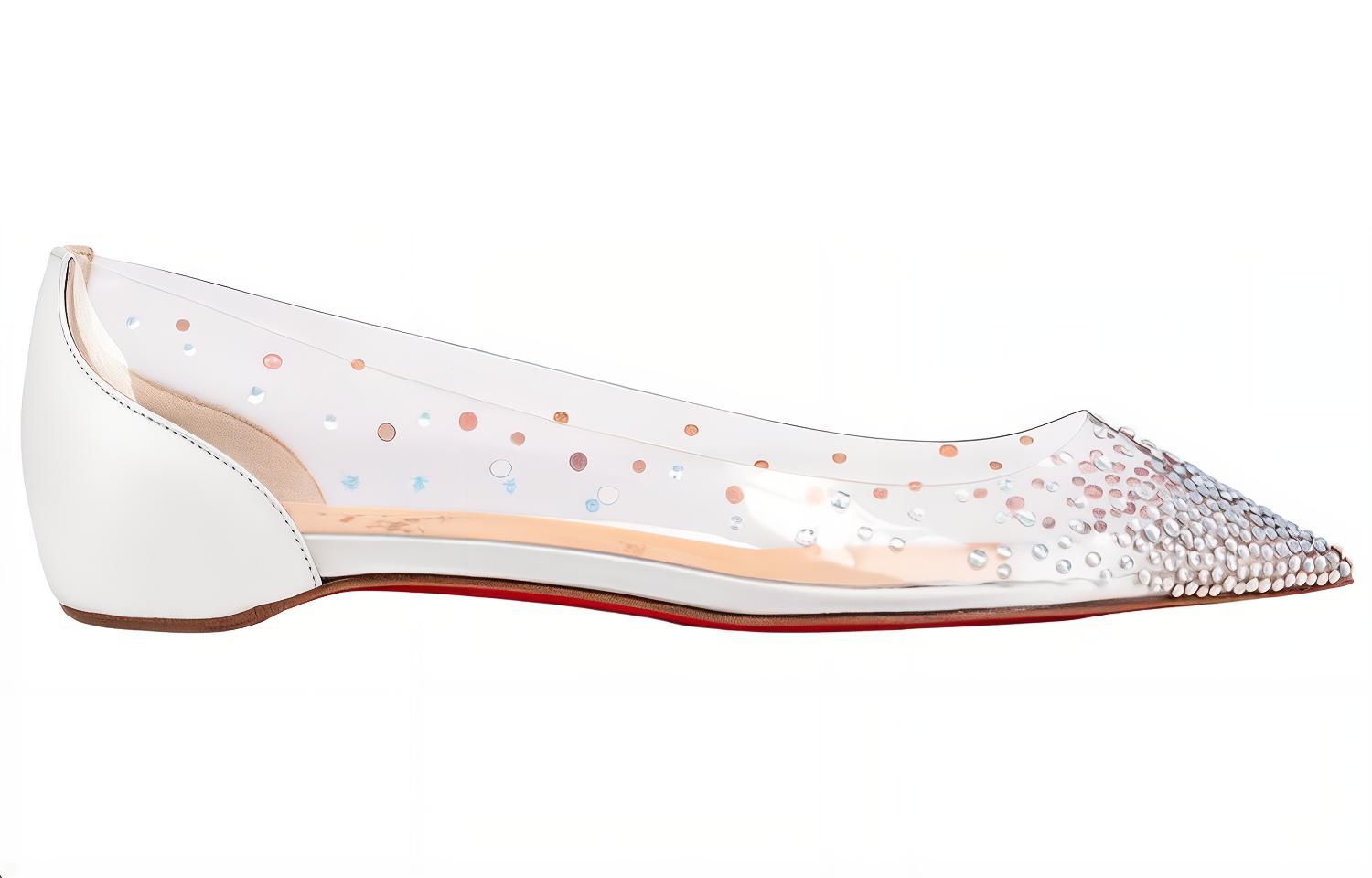 (W) Christian Louboutin Degrastrass 'Ballet Flat White' 圖 2