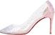 (W) Christian Louboutin Degrastrass 'Pink Elegance' Kasut Elegan Merah Jambu 1210792P539