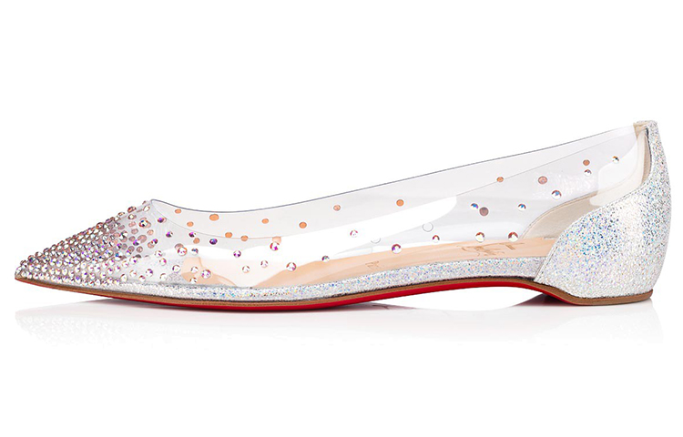 (Women) Christian Louboutin Degrastrass 'Silver' 3200909W220