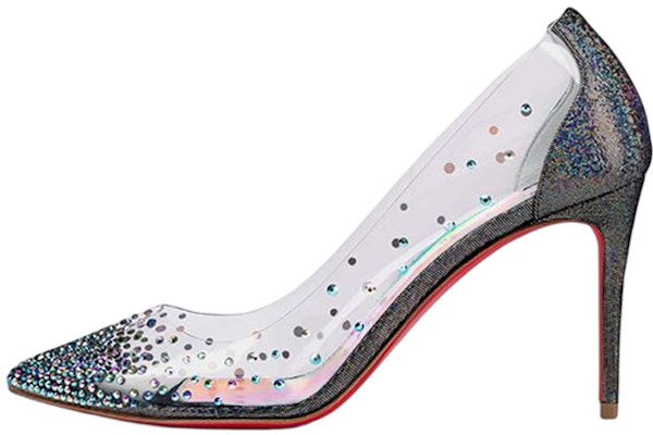 (W) Christian Louboutin Degrastrass PVC 'Hujung Kristal Perak' 3211147J742 Buy (W) Christian Louboutin Degrastrass PVC 'Hujung Kristal Perak' 3211147J742