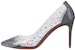 (W) Christian Louboutin Degrastrass PVC 'Hujung Kristal Perak' 3211147J742