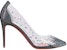 (W) Christian Louboutin Degrastrass PVC 'Hujung Kristal Perak' 3211147J742