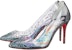 (W) Christian Louboutin Degrastrass PVC 'Hujung Kristal Perak' 3211147J742